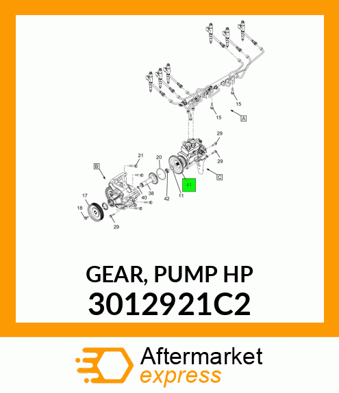GEAR, PUMP HP 3012921C2