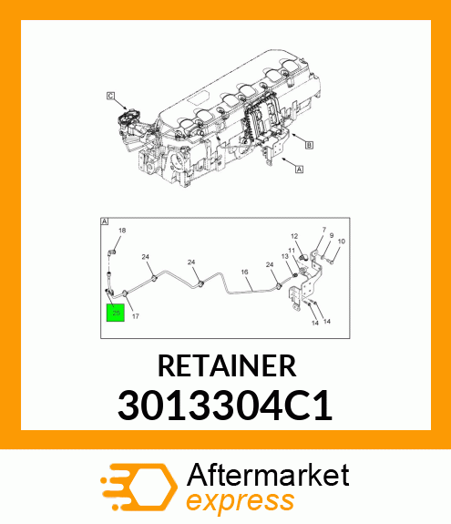 RETAINER 3013304C1