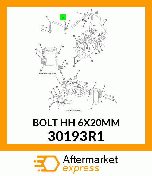 BOLTHH6X20MM 30193R1