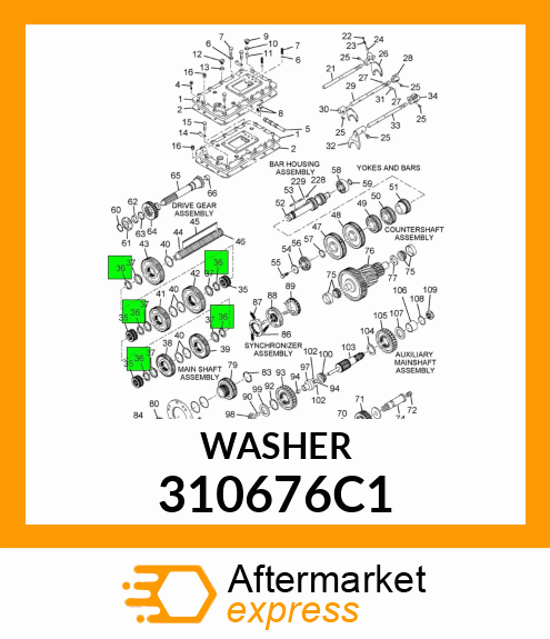 WASHER 310676C1