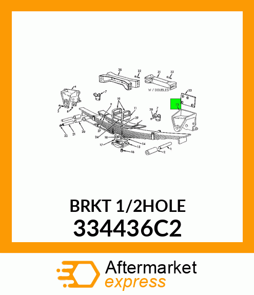 BRKT1/2HOLE 334436C2