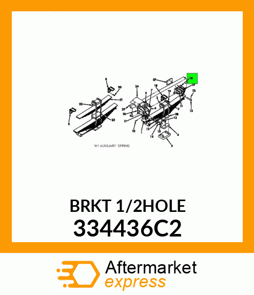 BRKT1/2HOLE 334436C2