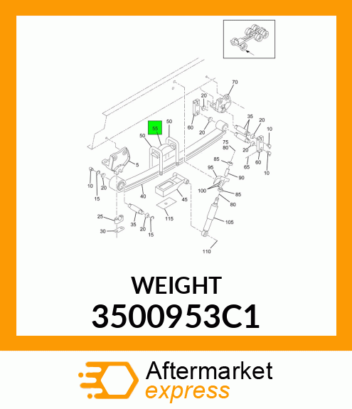 WEIGHT 3500953C1