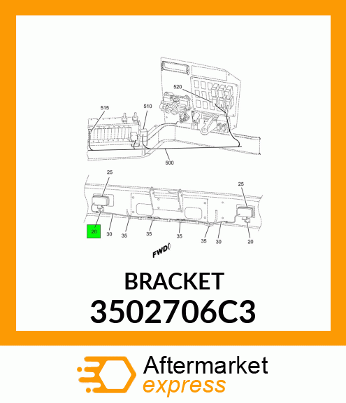 BRACKET 3502706C3