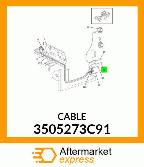 CABLE 3505273C91