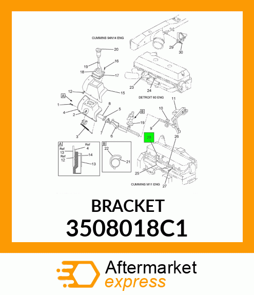 BRACKET 3508018C1