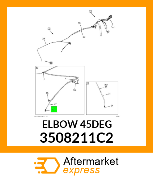 ELBOW45DEG 3508211C2