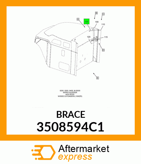 BRACE 3508594C1