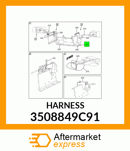 HARNESS 3508849C91