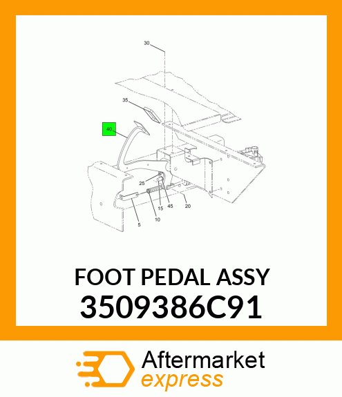 FOOTPEDALASSY 3509386C91