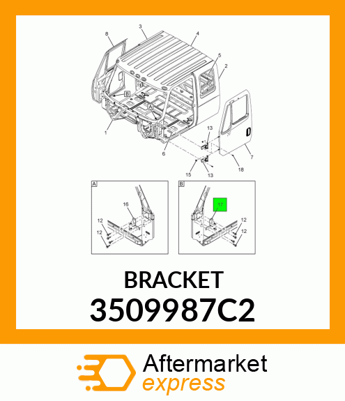 BRACKET 3509987C2