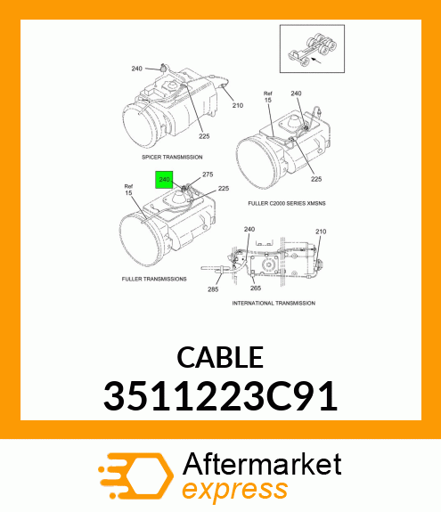 CABLE 3511223C91