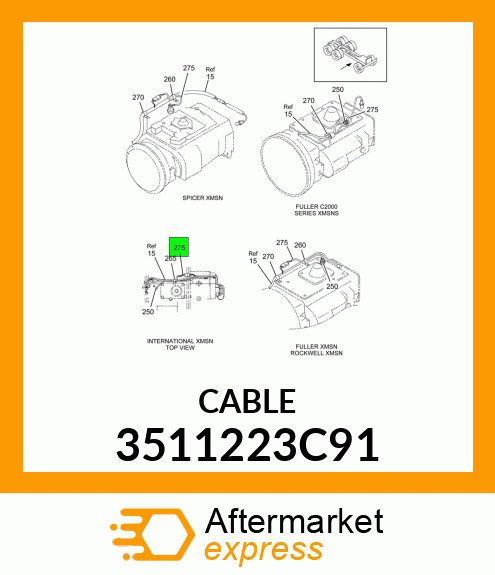 CABLE 3511223C91