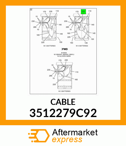 CABLE 3512279C92