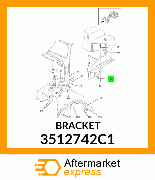 BRACKET 3512742C1