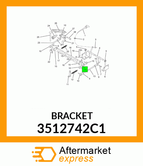 BRACKET 3512742C1