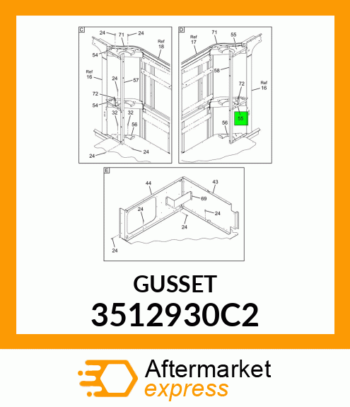 GUSSET 3512930C2