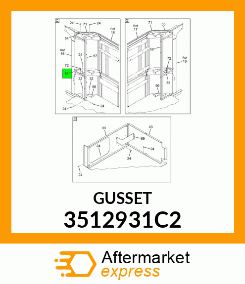 GUSSET 3512931C2