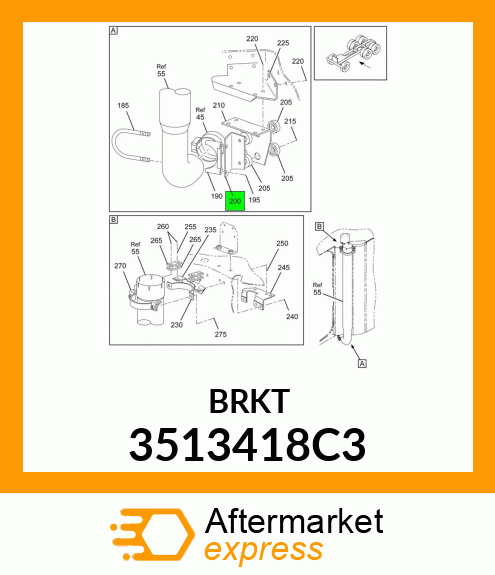 BRKT 3513418C3