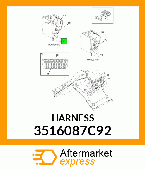 HARNESS 3516087C92