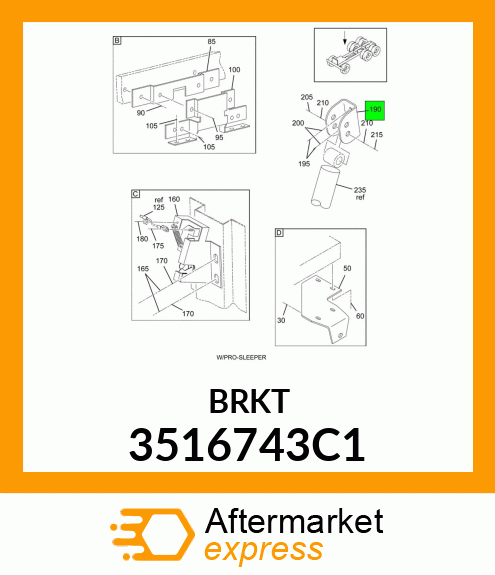 BRKT 3516743C1