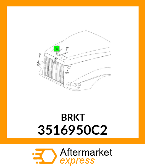 BRKT 3516950C2