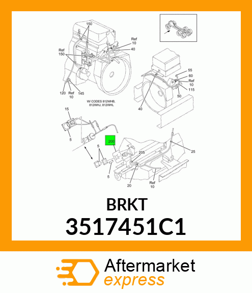 BRKT 3517451C1