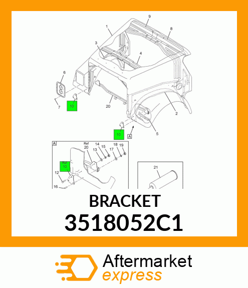 BRACKET 3518052C1