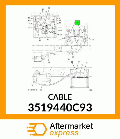 CABLE 3519440C93