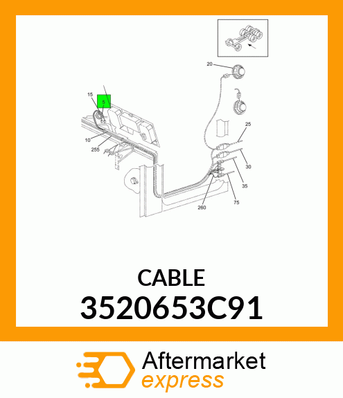 CABLE 3520653C91