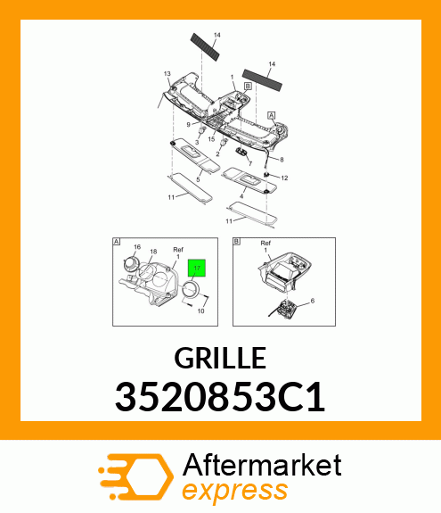 GRILLE 3520853C1