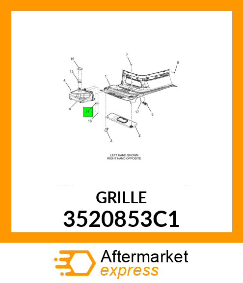 GRILLE 3520853C1