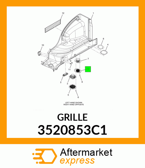 GRILLE 3520853C1