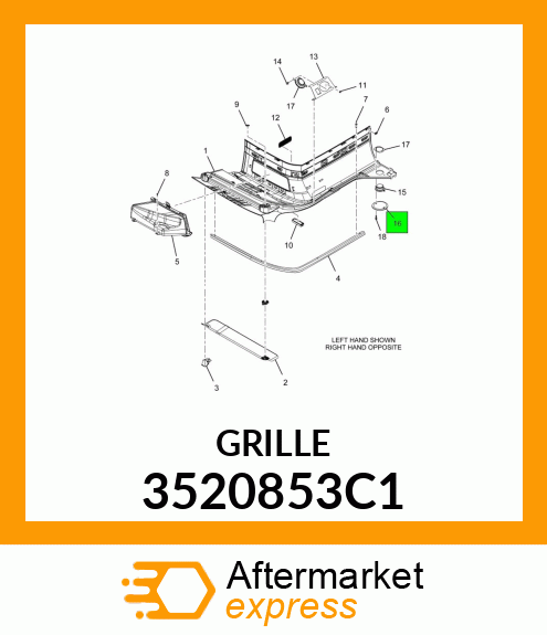 GRILLE 3520853C1