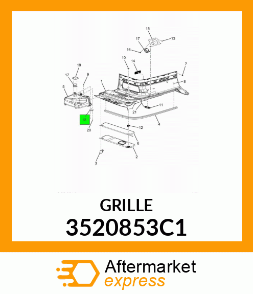 GRILLE 3520853C1