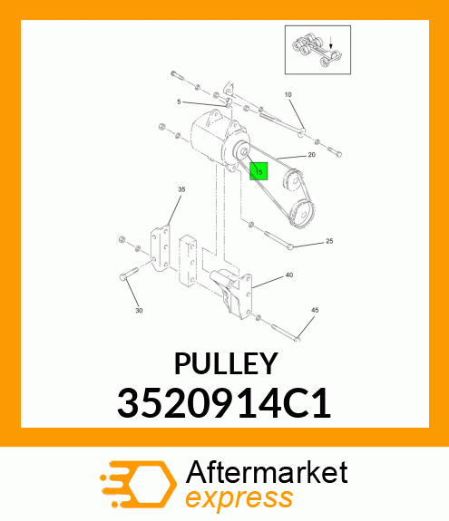 PULLEY 3520914C1