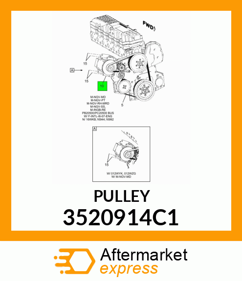 PULLEY 3520914C1