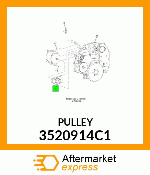 PULLEY 3520914C1