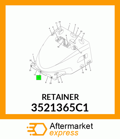 RETAINER 3521365C1