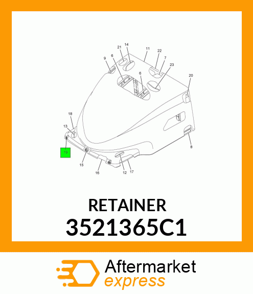 RETAINER 3521365C1