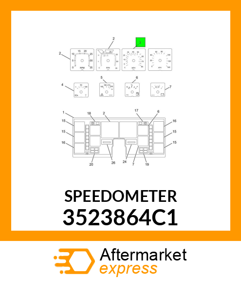 SPEEDOMETER 3523864C1