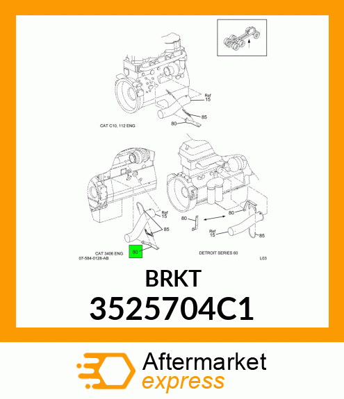 BRKT 3525704C1