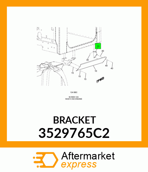 BRACKET 3529765C2