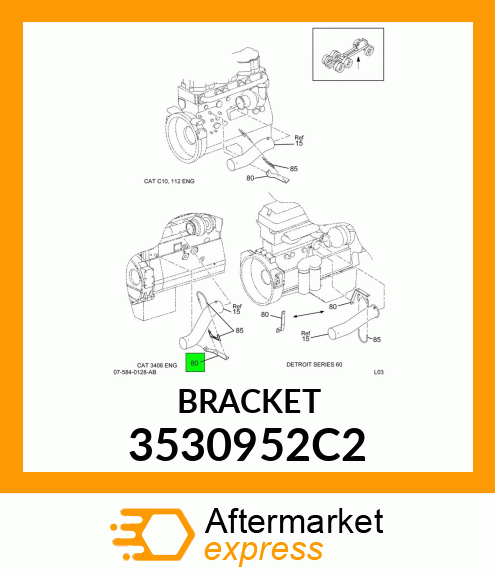 BRACKET 3530952C2