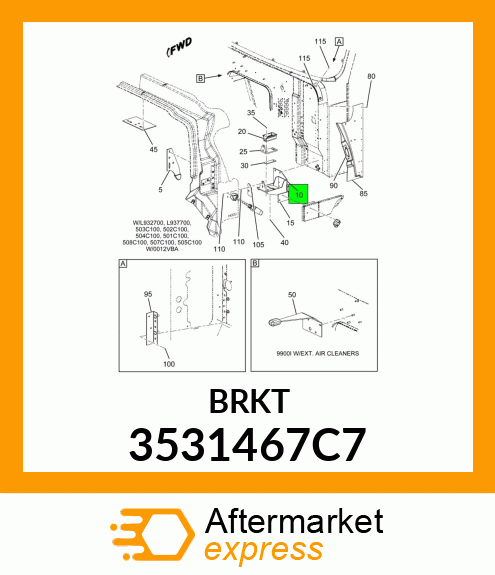 BRKT 3531467C7