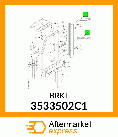 BRKT 3533502C1