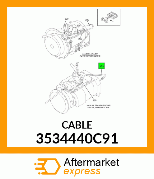 CABLE 3534440C91