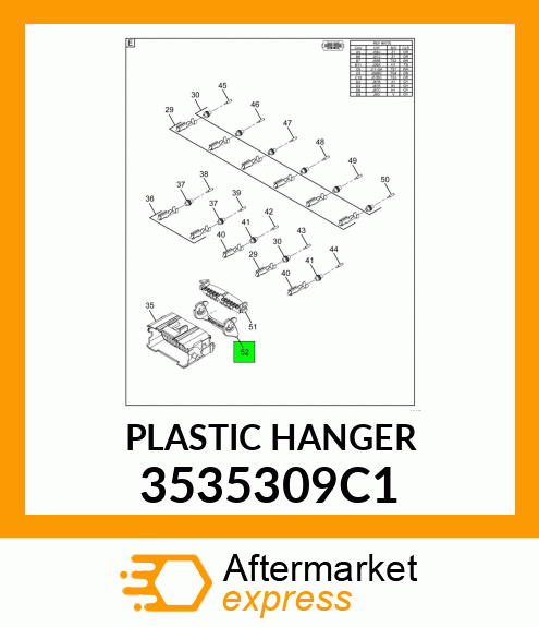 PLASTICHANGER 3535309C1