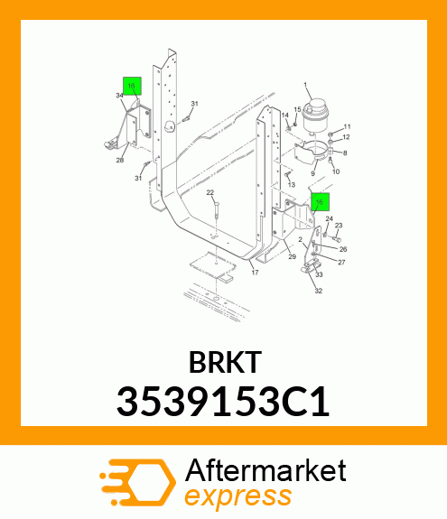 BRACKET 3539153C1