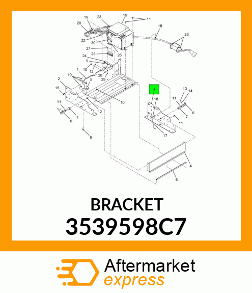 BRACKET 3539598C7